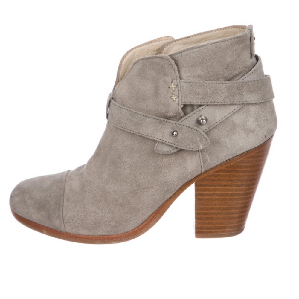 rag & bone grey suede harrow bootie